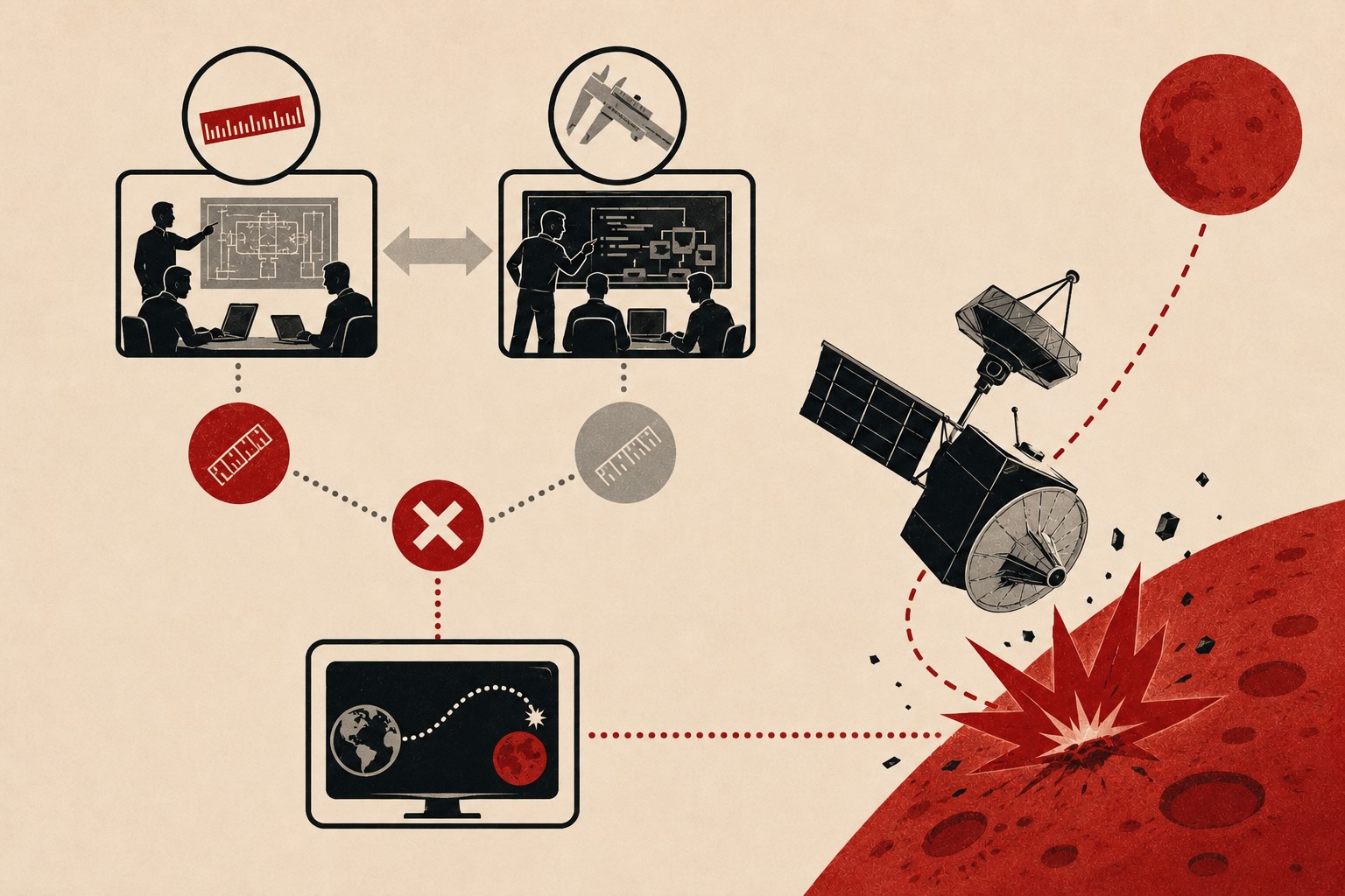 Mars Climate Orbiter: When Everything Works Except the Organisation