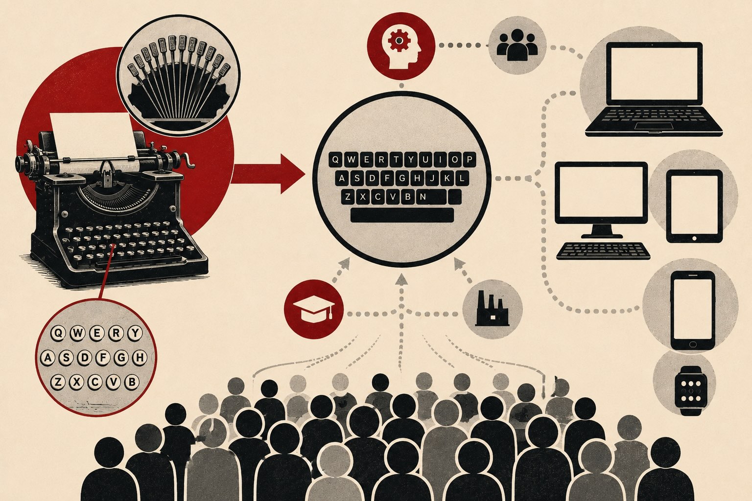 The Keyboard That Outlived the Problem It Was Designed to Solve